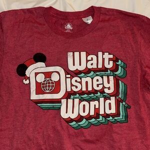 Walt Disney World Christmas stacked logo tshirt